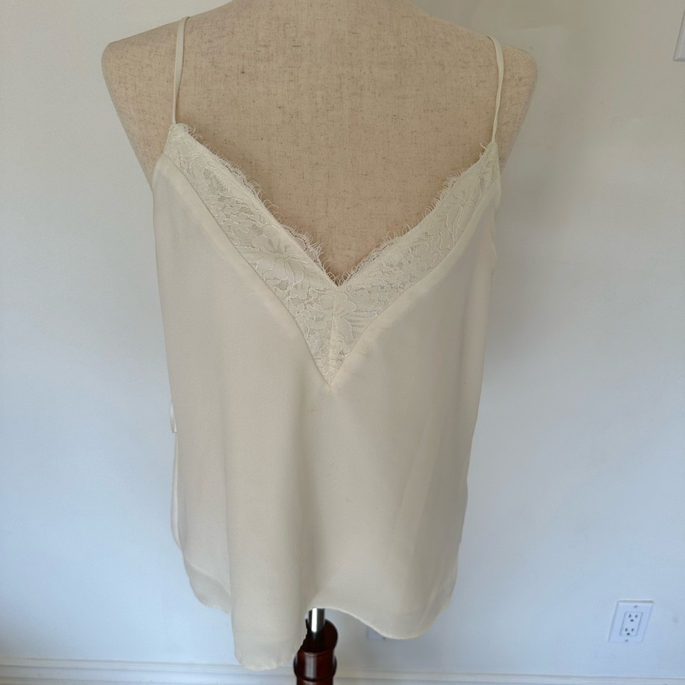 Socialite Cream Cami with Lace Detail